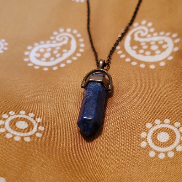 Lapis Crystal Necklace - Picture 2 of 3